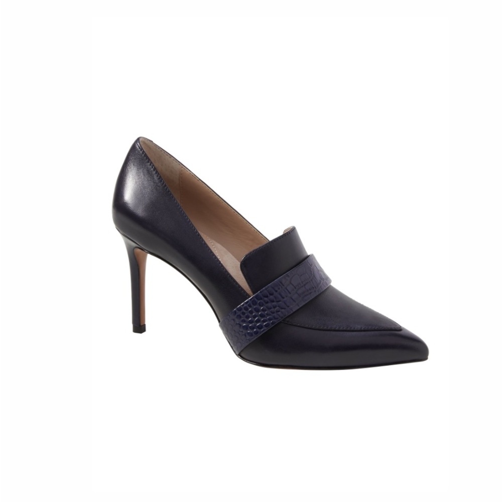 Elegant Navy Blue Women's Heels - Madison 12 Hour Loafer